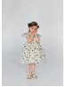 Gold And Black Star Tulle Flower Girl Dress